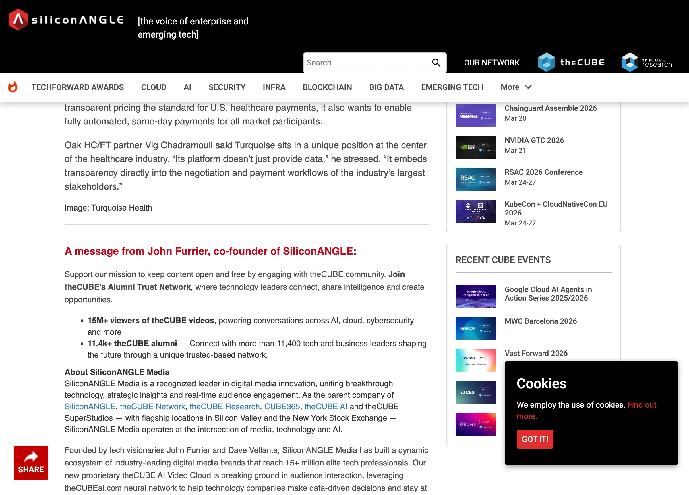 의료 가격 투명성 플랫폼 Turquoise Health, 4,000만 달러 시리즈 C