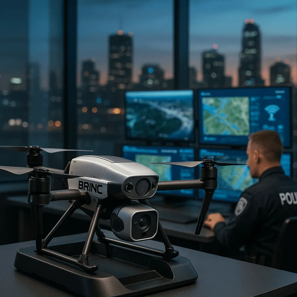 Brinc, 경찰 헬기 대체 드론 'Guardian' 출시 — Starlink 내장, 비용 95% 절감
