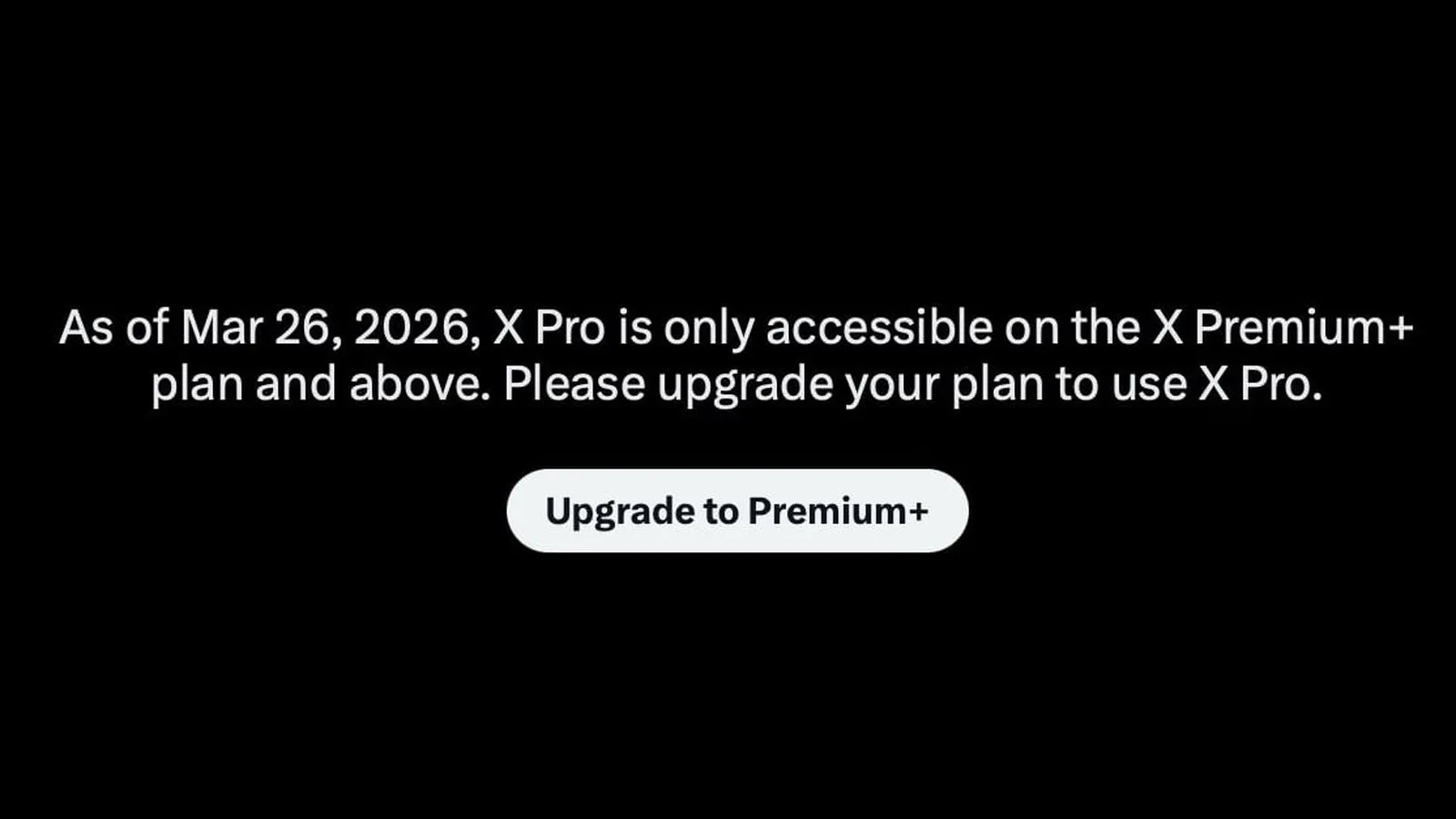 X, X Pro(TweetDeck)를 월 40달러 Premium+로 격상 — 사전 공지 없이