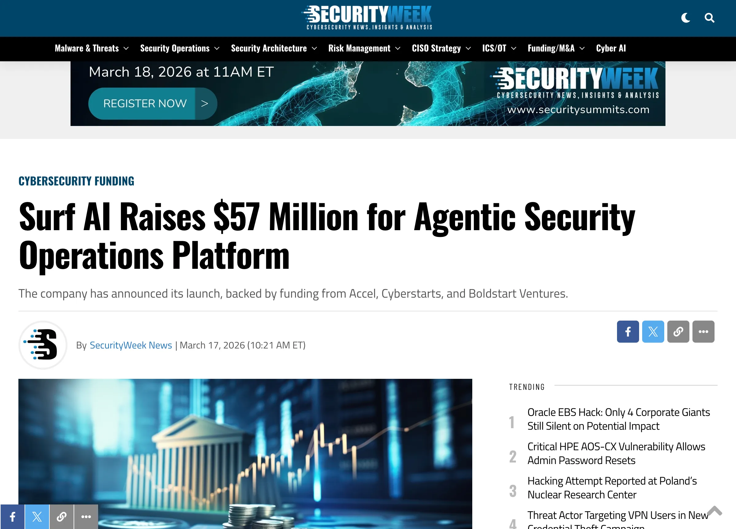 사이버보안 스타트업 Surf AI, 5,700만 달러로 데뷔